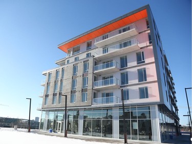 O is a six-storey condo in Gatineau that is the first to be built at Zibi. Residents began moving in before Christmas.