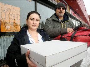 Nadine and Gabriel and Khater have run House of Pizza on Richmond Road since 1995. Their business is the last one remaining at the strip mall, 747 Plaza, which has been expropriated for the western expansion of the LRT.