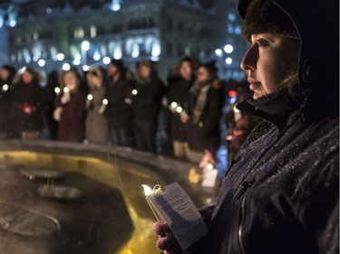 About 100 people, including Karen Camara, went to Parliament Hill on Tuesday for the Ottawa Community Vigil for Quebec City.