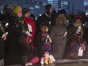 About 100 people went to Parliament Hill on Tuesday for the Ottawa Community Vigil for Quebec City.