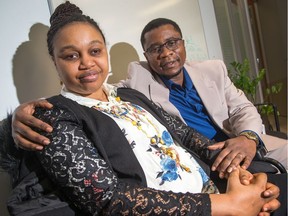 Ubong Inyang (R), and his wife Idongesif Inyang, (L), attended the Champlain LHIN board meeting.