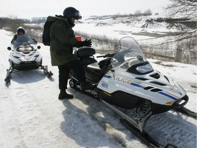 Ottawa Police Services snowmobilers were busy over the long weekend enforcing bylaws.