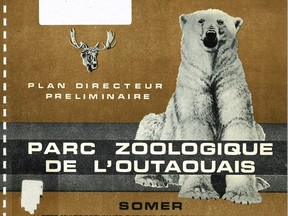 The cover of a 176-page preliminary report prepared in 1971, looking at the feasibility of building a zoo in the Ottawa area.