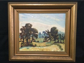Painting by Herbert Joshua Ariss who studied under Group of Seven member Franklin Carmichael at the Ontario College of Art