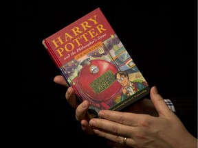 Files: A first edition copy of the first Harry Potter book "Harry Potter and the Philosopher's Stone."