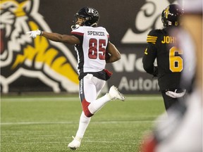 Diontae Spencer went over 1,000 yards receiving for the Redblacks in 2018.