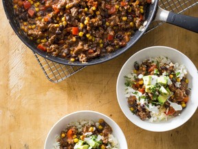 Chipotle Beef Chili Bowls. This recipe appears in the cookbook "One-Pan Wonders.