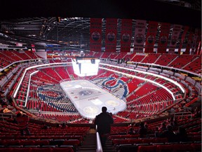 Home of the Edmonton Oilers, Rogers Place, on opening night before the Oilers take on the Calgary Flames in Edmonton, Alta., on Wednesday October 12, 2016. An Alberta judge has refereed a dispute over a pair of Edmonton Oilers season tickets.According to court documents Beverly and Donald McLeod, both avid National Hockey League fans, separated in 2015 after 35 years of marriage.