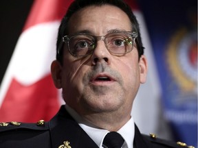 Supt. Peter Lambertucci, Officer in Charge INSET Ottawa answers questions from reporters during a press conference, after RCMP charged a youth with terrorism, in Kingston, Ont. on Friday, Jan. 25, 2019.