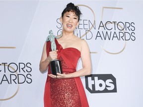 The SAG Awards 2019 Pressroom  Featuring: Sandra Oh Where: Los Angeles, California, United States When: 28 Jan 2019