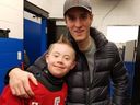 Will Penticost and the rest of the Condors are all smiles whenever  Honorary Captain Kyle Turris is around!