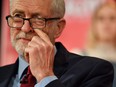 Britain's opposition Labour party leader Jeremy Corbyn attends a political rally event in Hastings, southeast England on January 17, 2019.