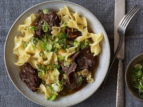Subtly Spicy, Softly Hot, Slightly Sweet Beef Stew from Everyday Dorie by Dorie Greenspan.