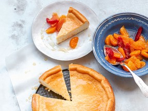 Tangerine-Topped Cheesecake from Everyday Dorie by Dorie Greenspan.