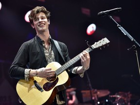 Shawn Mendes performs at the Jingle Ball at the Allstate Arena on Wednesday, Dec 12, 2018, in Rosemont, Ill.