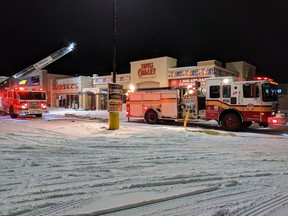 Fire at Harvey's/Swiss Chalet in Gloucester