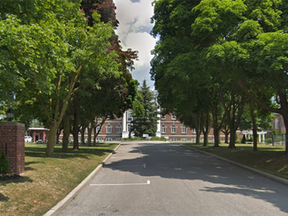 The main entrance to Pickering College, which was founded in 1842 as a Quaker school and still prides itself on its "Quaker values."