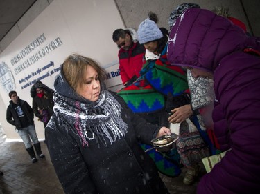 Jocelyn Wabano-Iahtail performed a smudging ceremony Saturday.