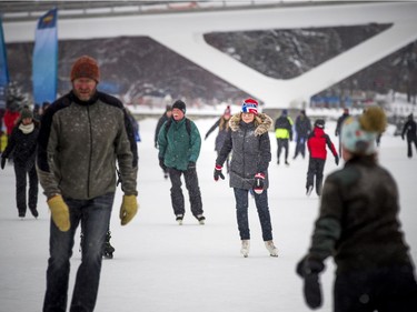 Skaters enjoyed the canal during Winterlude Sunday Feb. 3, 2019.