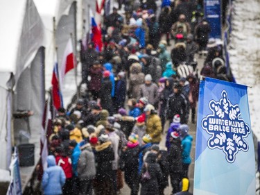 Crowds flocked to the market to check out the ice sculptures during Winterlude, Sunday Feb. 3, 2019.