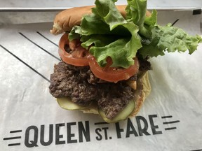 The burger from Capitol Burger at Queen St. Fare