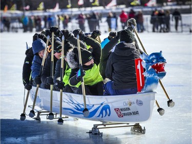 The Ottawa Ice Dragon Boat Festival took place Saturday.