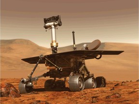 (FILES) This file computer generated image obtained on August 31, 2018 shows the Opportunity rover of NASA part of the Mars planet exploration program. - US space agency NASA will make one final attempt to contact its Opportunity Rover on Mars late February 12, 2019, eight months after it last made contact.  The agency also said it would hold a briefing February 13, 2019, during which it will likely officially declare the end of the mission.Opportunity landed on Mars in 2004 and covered 28 miles (45 kilometers) on the planet, securing its place in history after lasting well beyond its expected 90-day mission.