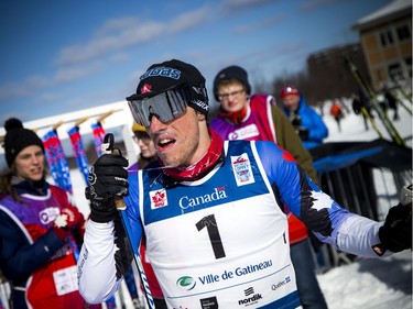 Andy Shields the winner of the 51km race during the Gatineau Loppet, Saturday Feb. 16, 2019.   Ashley Fraser/Postmedia