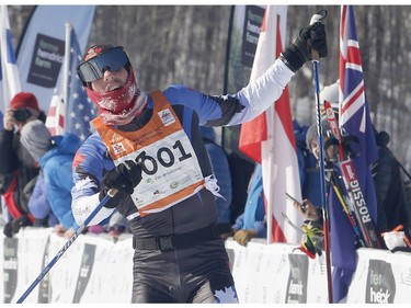 Andy Shields win's the mens 51km free technique cross-country ski race at the Gatineau Loppet on Sunday, February 17, 2019.