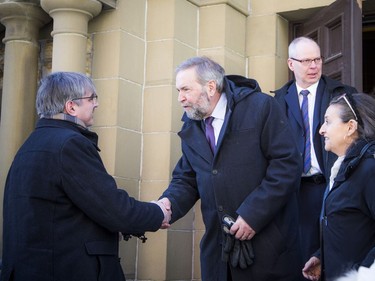 A celebration of life for Paul Dewar took place Saturday Feb. 23, 2019 at the Dominion-Chalmers United Church. Tom Mulcair was in attendance.