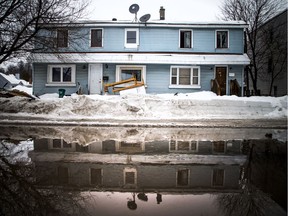 Scene on Jolliet Ave. in Vanier Sunday Feb. 24, 2019.