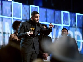 Drake accepts Best Rap Song for 'God's Plan' onstage during the 61st Annual GRAMMY Awards at Staples Center on February 10, 2019 in Los Angeles, California.