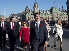 Prime Minister Justin Trudeau and his gender-parity cabinet on Parliament Hill in November, 2015. Women experts abound in all fields of human endeavour, but you wouldn't know it from news media.