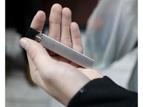 Flavoured liquids used in e-cigarettes are popular with young users.