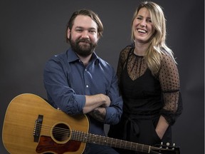 Ottawa folk duo Olenka Bastian and Jonathan Chandler are Silent Winters, photographed in the Ottawa Citizen studio on February 8, 2019.