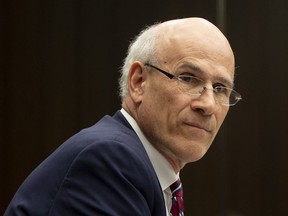 Clerk of the Privy Council Michael Wernick waits to appear before the Justice Committee on Thursday.