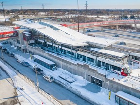 Ottawa LRT image from February 2019