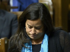Liberal MP Jody Wilson-Raybould speaks in the House of Commons on Feb. 20, 2019.