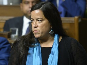 Liberal MP Jody Wilson-Raybould speaks in the House of Commons on Parliament Hill in Ottawa on Feb. 20, 2019.