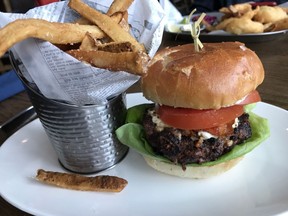 "Five-napkin" burger at Cooper's Gastropub