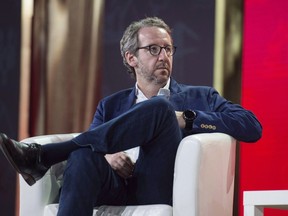 Gerald Butts, then-principal secretary to Prime Minister Justin Trudeau, looks on during the federal Liberal national convention in Halifax on April 20, 2018.