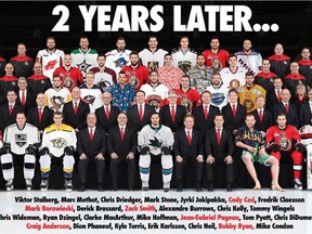 Part of Matt Cox's Photoshopped picture Senators roster from our Cup run in 2017, to today.