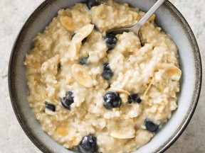 Overnight Oatmeal.  This recipe appears in the "Complete Cookbook for Young Chefs."