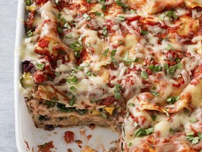 Vegetable Lasagna.  This recipe appears in the cookbook "Revolutionary Recipes."