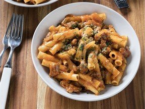 Ziti with Fennel and Italian Sausage. This recipe appears in the cookbook "All-Time Best Sunday Suppers
