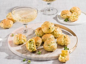 Gougères, four ways from French Appetizers by Marie Asselin.