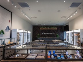 A Spiritleaf cannabis store in Calgary is shown here.