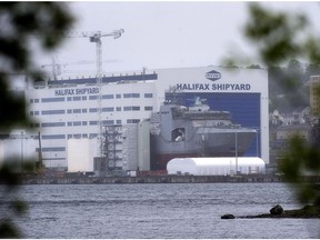 The Irving Shipbuilding facility is seen in Halifax on June 14, 2018. The federal government has locked down a design for its $60-billion fleet of new warships following a series of high-stakes negotiations that appeared at one point to be in jeopardy because of a trade tribunal challenge. Federal Procurement Minister Carla Qualtrough will announce in Halifax on Friday that the government and Irving Shipbuilding are officially awarding U.S. defence giant Lockheed Martin a contract to design the vessels.
