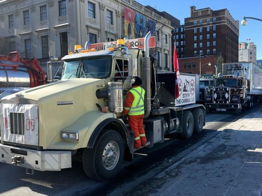 Hundreds of Pro-pipeline supporters arrived from Alberta and other parts of the country in to protest against the Liberal government on Parliament Hill in Ottawa Tuesday Feb 19, 2019.