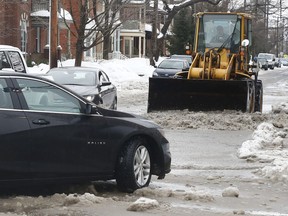 Slushy streets have turned to ice, with pellets on the way